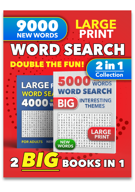 Double The Fun Large Print Word Search for Adults